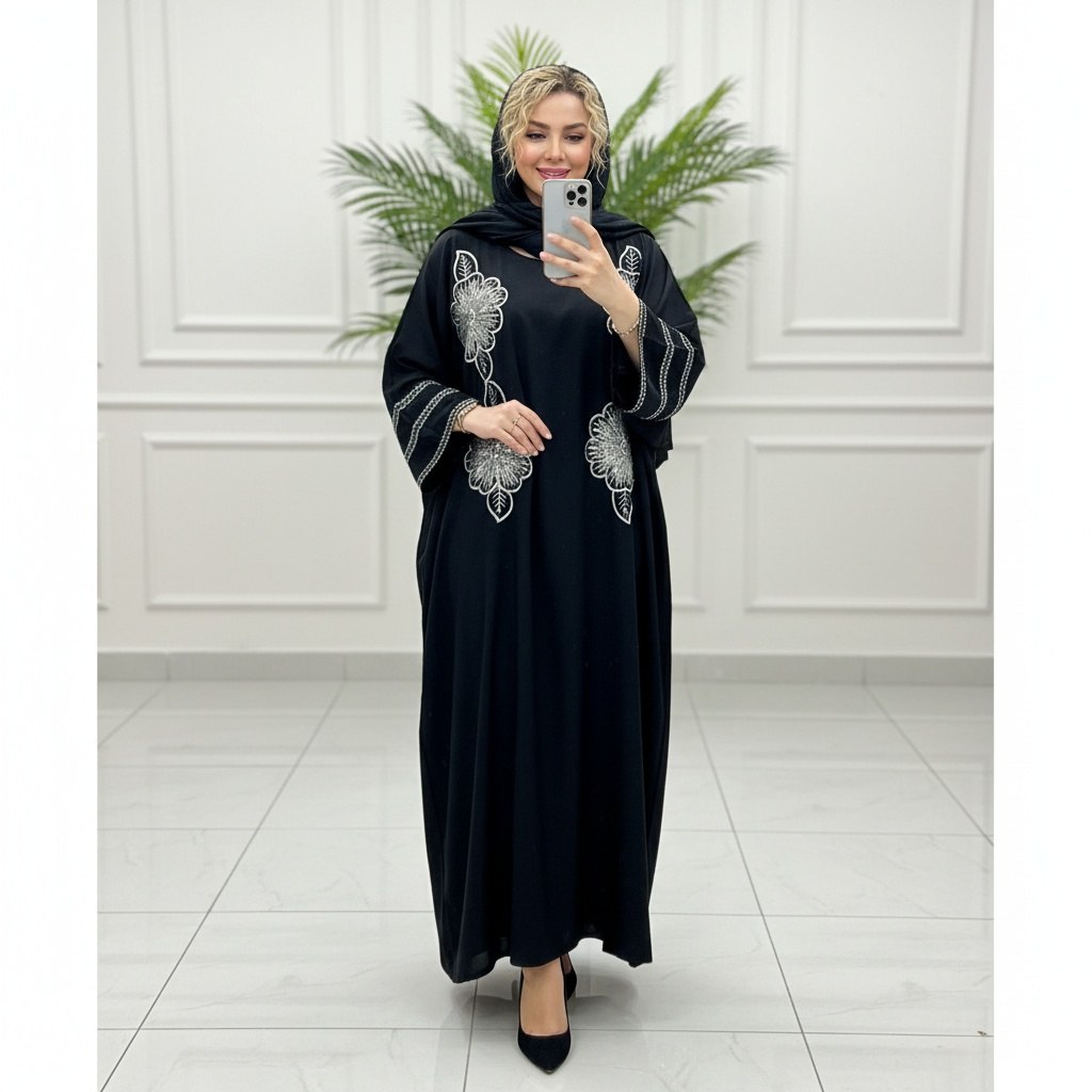 مانتو عبا گلدوزی با ملیله