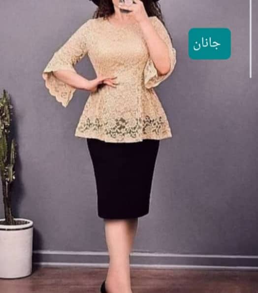 شومیز دانتل گیپور اکلیلی